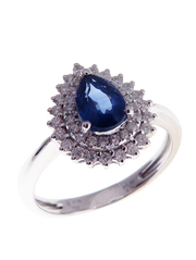 Neptune Tear Drop Double Round Ring