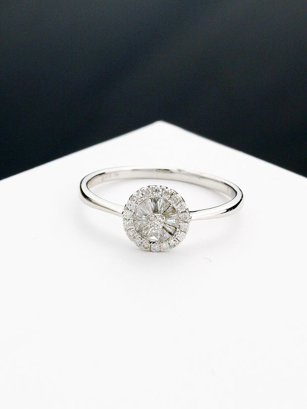 Apollo Baguette Round Ring