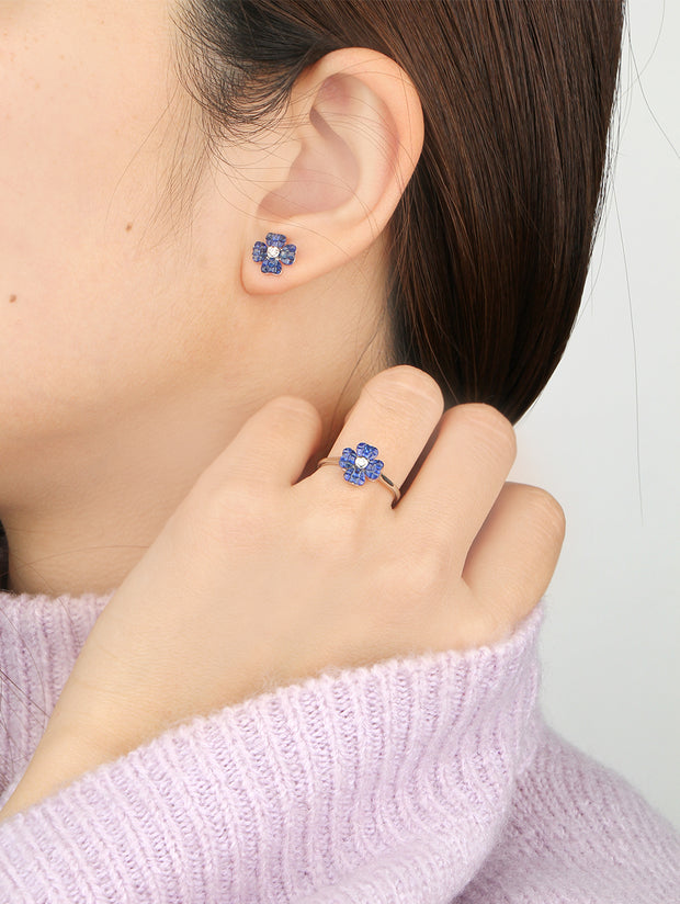 Aries Calm Sapphire Flower Ring